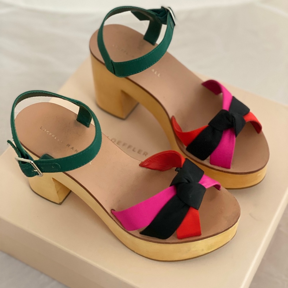 LOEFFLER RANDALL Elsa Wooden Platform Sandal